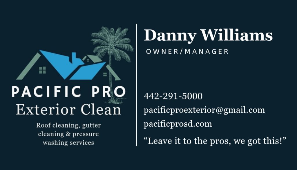 Pacific Pro Exterior Clean business card
